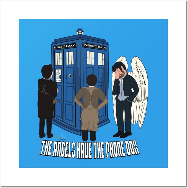 The Angels Have The ‘Phone Box’ Wall Art by tygerwolfe
